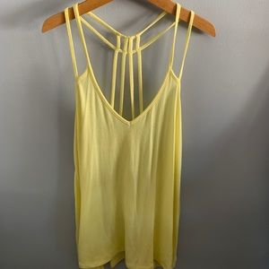 Strappy yellow tank